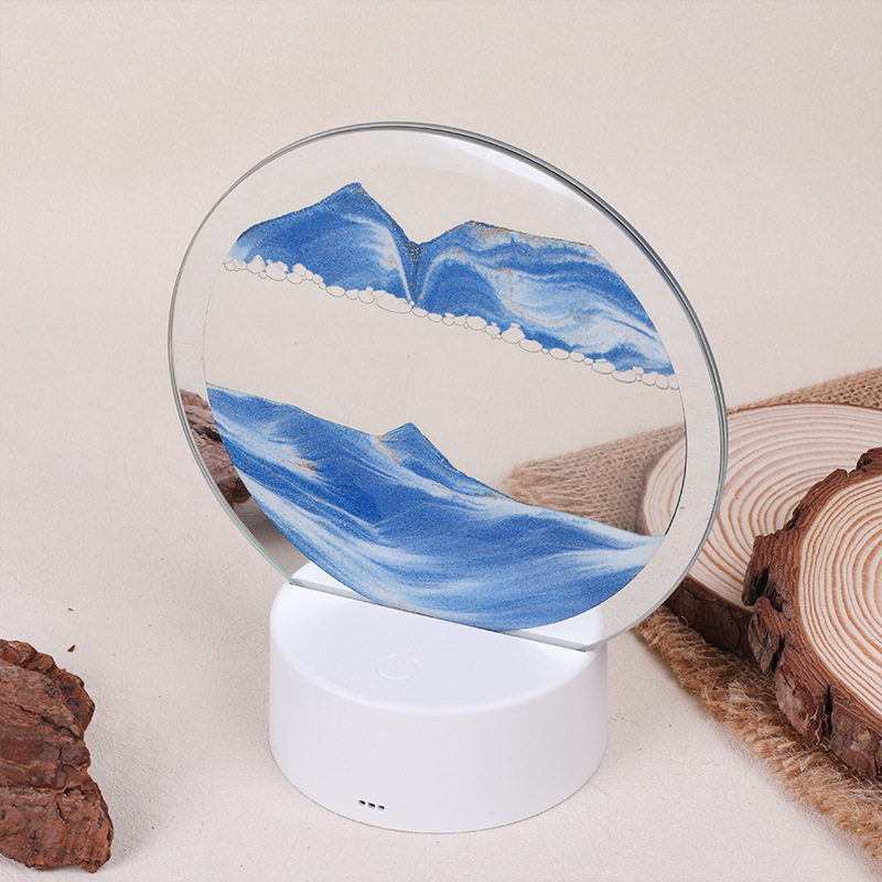 流沙灯摆件沙漏沙画3d小