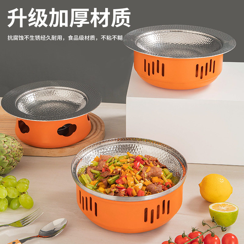 不锈钢酒精炉中式小火锅