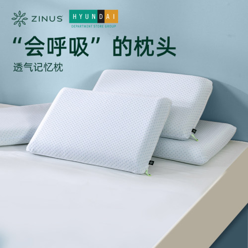 ZINUS透气阻螨记忆棉枕护颈专用