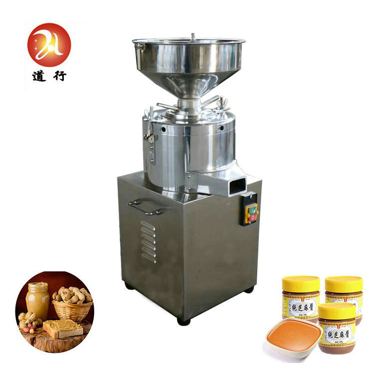 立式芝麻酱机小型两相电花生酱机全自动小型芝麻磨酱机油坊麻汁机