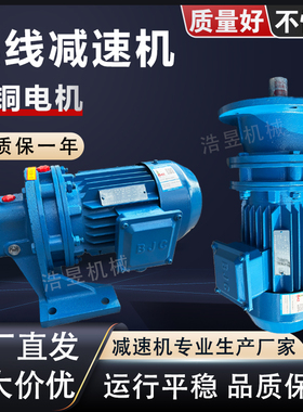 常州BWD卧式摆线针轮减速机国标铜芯BLD立式减速机电机一体380V
