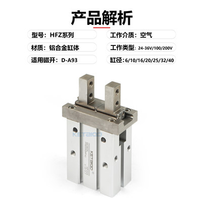 加长手指气缸HFTZLK106