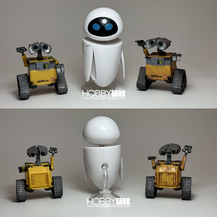 皮克斯经典电影机器人总动员做旧双色瓦力伊娃手办车载桌面摆件