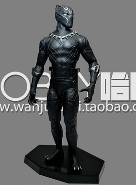漫威真人版复仇者联盟1:6黑豹钢铁侠美国队长静态手办模型摆件