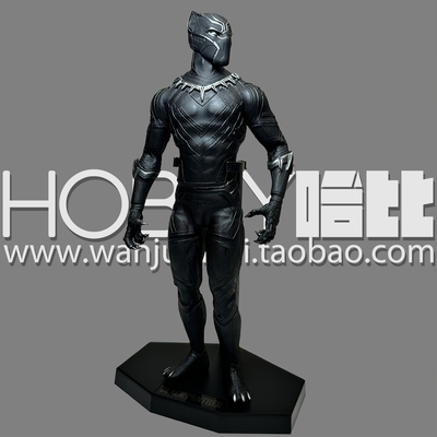 漫威真人版复仇者联盟1:6黑豹钢铁侠美国队长静态手办模型摆件