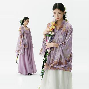 粼夕squama【姮我】真丝天丝原创改良晋制十二破汉服现货套装