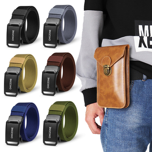 2026新款多用途便携穿腰带腰包翻盖手机包户外防泼水登山腰间挂包