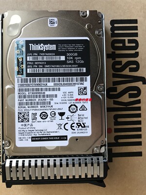 联想7XB7A00024 00YK013 300G 10K 12Gb SAS 2.5 SR550 SR650硬盘