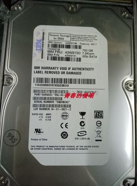 IBM 43W9738 43W9720 43W7576 43W7579 750G SATA 3.5 存储硬盘