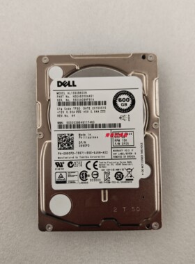 DELL 0990FD AL13SXB600N HDEAE00DAA51 600G 15K SAS 2.5 6G硬盘