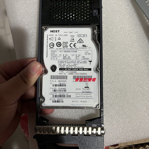Netapp X422A-R6 108-00221 600G 10K SAS 2.5寸 DS2246 硬盘