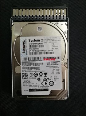 联想FRU 00NA492 00NA491 1TB SAS 2.5 12Gb X3550M5 X3850X6硬盘