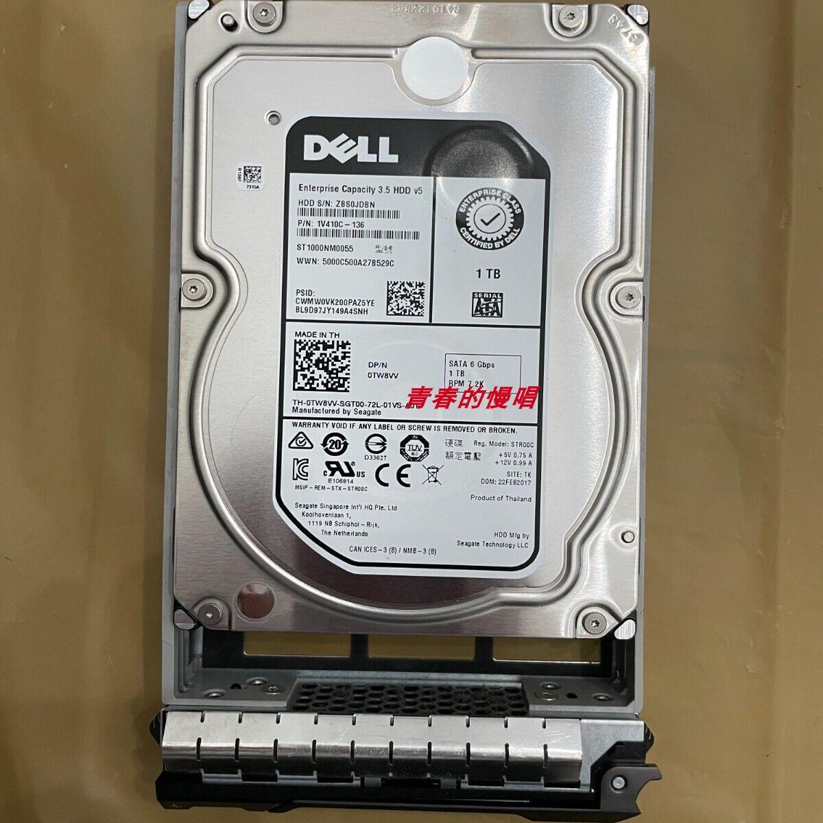 DELL ST1000NM0055 0TW8VV ST1000NM0095 0MM8P9 1T SATA 1TB硬盘
