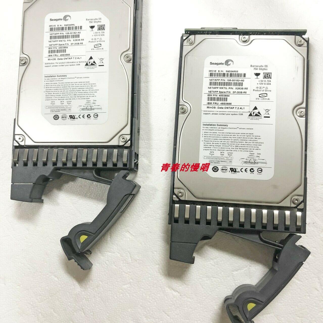 X283B-R5 NetApp 硬盘 750GB 7.2K 3.5 3G FC 108-00182 FAS2020