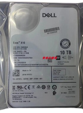 DELL YF87J 0YF87J ST10000NM0256 2AA231-150 10T SAS 10TB 硬盘