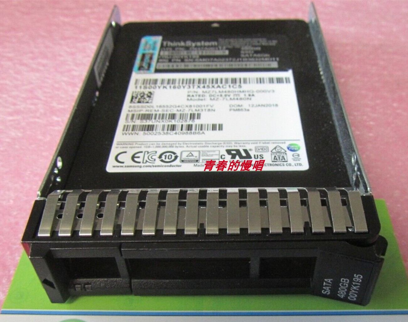 联想7N47A00112 00YK195 480G SATA SSD SR450 550 SR650固态硬盘