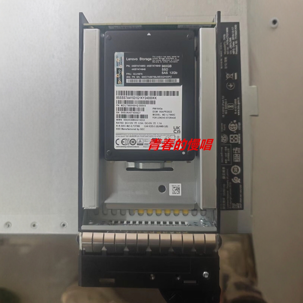 联想DE2000 DE4000H 02JH876 960G SAS SSD 2.5-3.5寸 存储硬盘