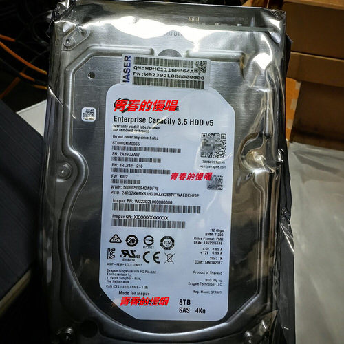浪潮AS2150 AS2200 AS2600 G2 G5 4T 6T 8T SAS 4Kn 8TB 存储硬盘