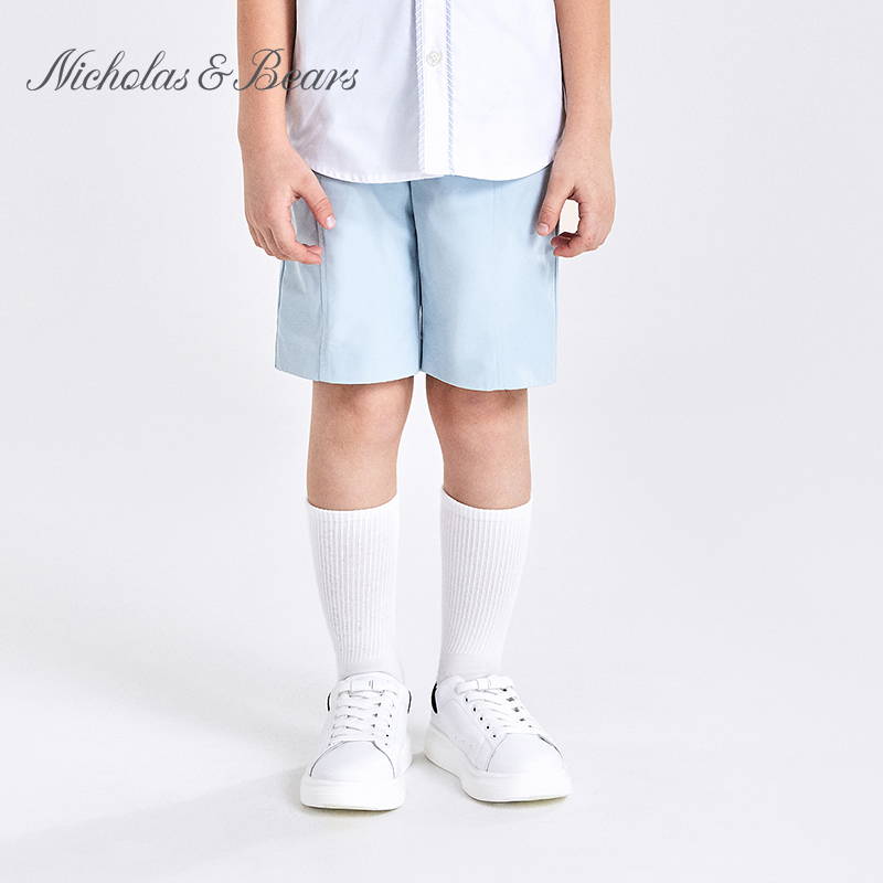 力高芘熊夏季短裤聚酯纤维短裤