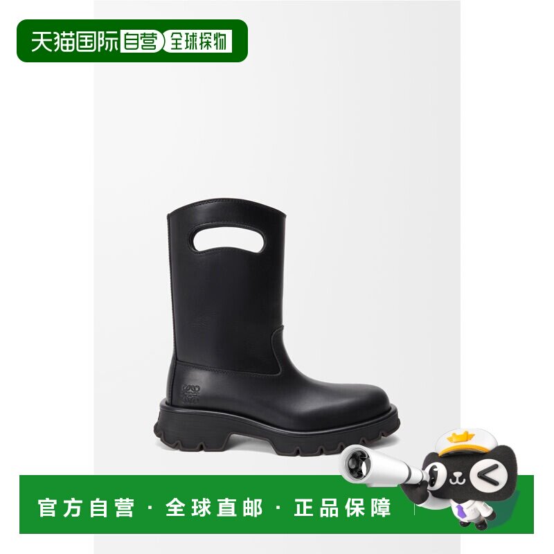 1h可退 欧洲直邮Bobby款植物鞣制粒面小牛皮长靴