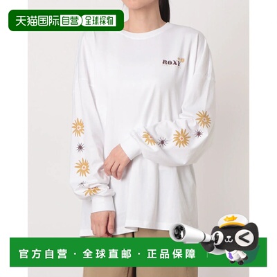 日本直邮ROXY 女士户外休闲长袖T恤 BELLIS L/S TEE RLT254033 白