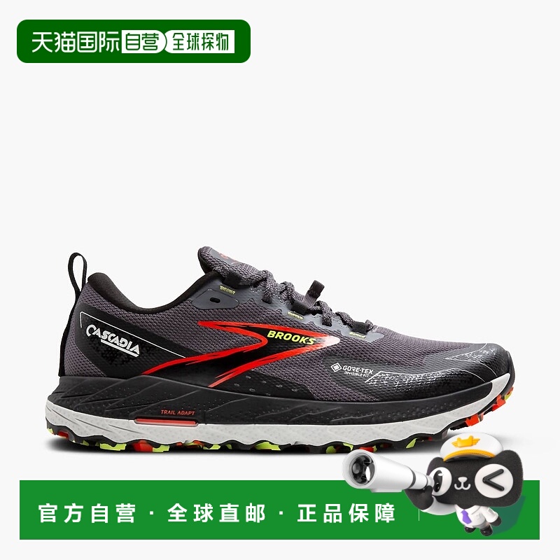 自营brooksMen's Cascadia 18 Gtx Shoes In Pearl/black/tomato