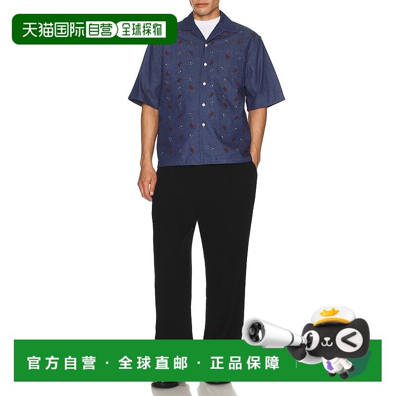 1h可退 香港直邮Marni 玛尼 男士 短袖衬衫 CUJU0017S1USCX58,男装,衬衫,淘宝优惠券,粉丝福利购,淘宝优惠卷