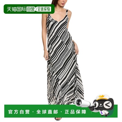 自营 Johnny Was Normania Bias Silk-Blend Maxi Dress - white