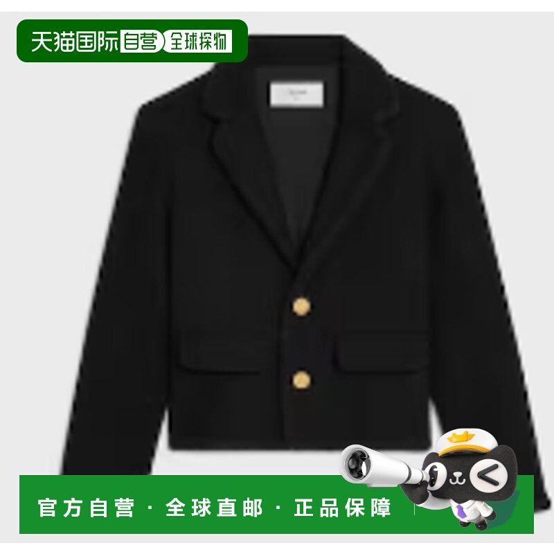 香港直邮CELINE 女士外套 RV0LE280Z38NO AW2025 黑色 Vivienne c