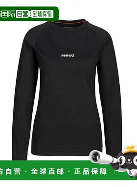 日本直邮Mammut-mammut妇女的户外长袖T恤T恤Cudy徽标印花长袖T恤