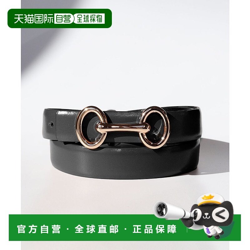 日本直邮florge 牛皮双层面设计搭扣配色皮带 CC 100cm [FL8218EW