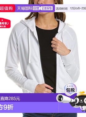 自营James Perse French Terry拉链连帽衫-白色 美国奥莱直发卫衣