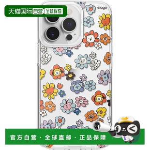 iPhone13 elago Pro Max FLOWER花束 BT21透明保护壳 日本直邮