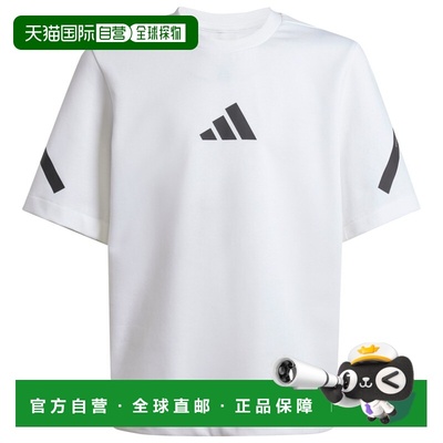香港直邮ADIDAS 男童T恤 7046103WHITEBLACK CO 白色