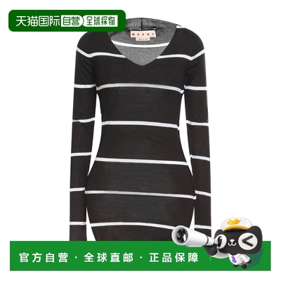 1h可退 香港直邮Marni 玛尼 女士 毛衣 black黑色 舒适时尚