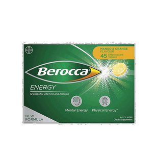 澳大利亚直邮Berocca宝力加维生素泡腾片梅子味补充营养健康45片