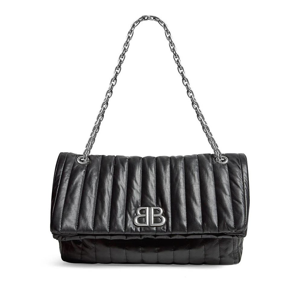 BALENCIAGA 女士斜挎包 7659452AASE1000 AW2024 黑色