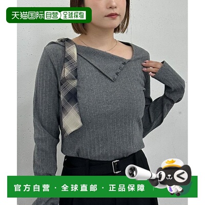 1h可退 日本直邮archives女士宽松肩带单肩T恤设计感上衣 2551501