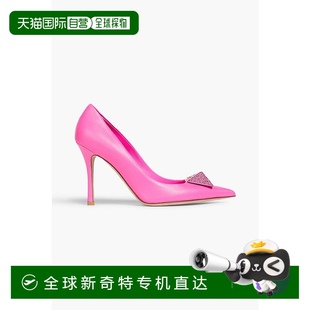 香港直邮Valentino 女士 1h可退 华伦天奴 饰皮质 One 铆钉水晶装