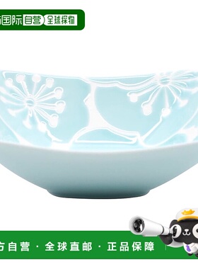 【日本直邮】波佐見焼 佯裝小碗 梅子藍色 18085瓷器陶器