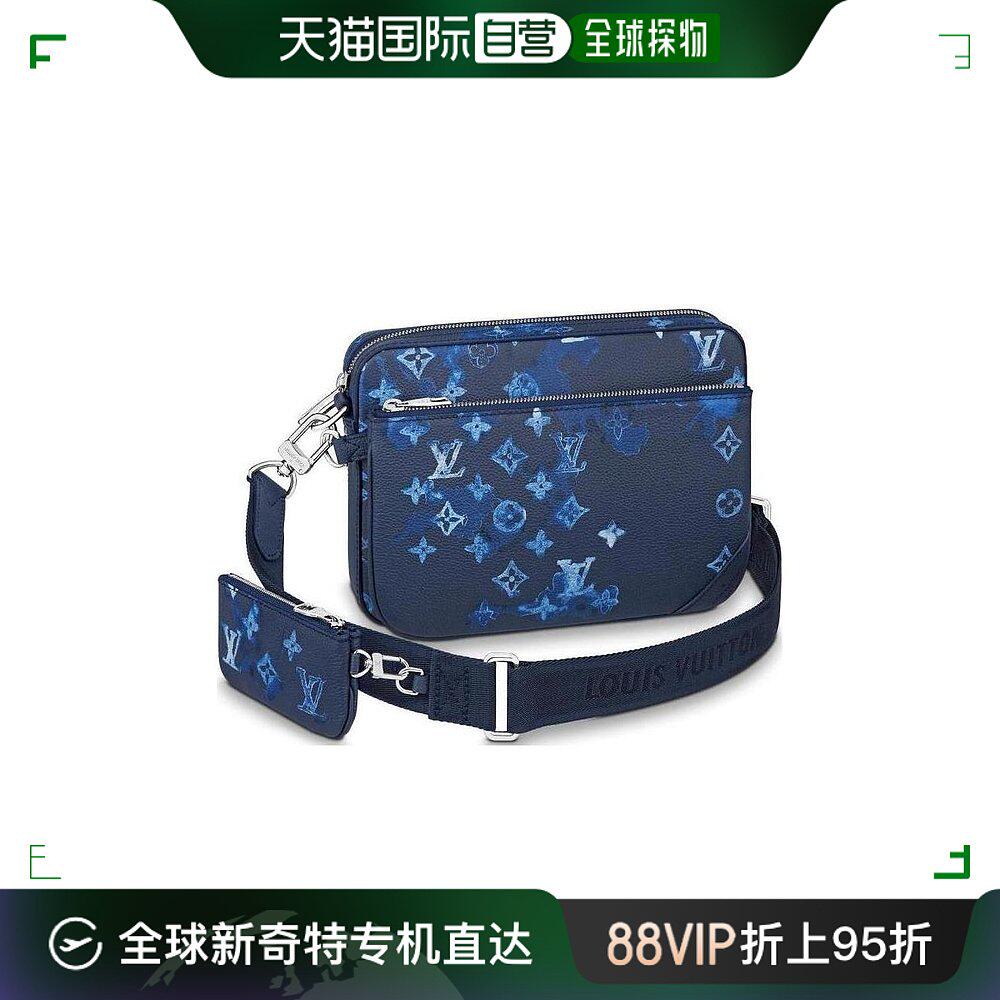 香港直邮潮奢 louis vuitton 路易斯威登 男士trio 邮差包
