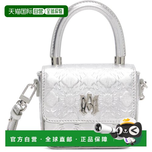 香港直邮AMIRI 女士 银色 MA Quad Nano 手提包 AWHABA1013Silver