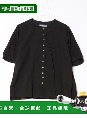 1h可退 日本直邮LOGEMENT DE CLAIRE 女装塔克袖圆领衬衫 A0759FB