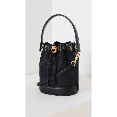 潮奢 Tory Burch 女士T Monogram Mini Bucket Bag 水桶包