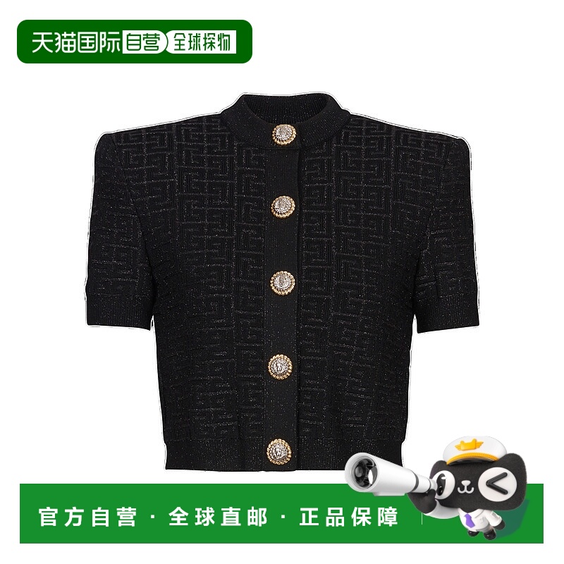 香港直邮Balmain PB Labyrinth 针织开衫 DF1SB215KG96短袖