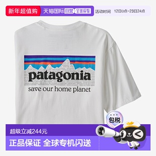 日本直邮Patagonia 男士T恤 73 Text Logo Organic T [37776]