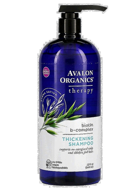 香港直邮Avalon Organics洗发水丰盈蓬松持久柔顺轻盈946ml正品
