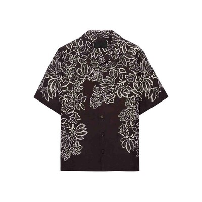 PRADA 男士衬衫 UCS41416YNSUMOF0003 SS2025 棕色