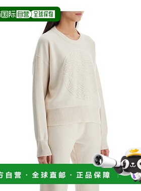 香港直邮VERSACE 女士针织毛衣 10134291A100051W540 SS2025