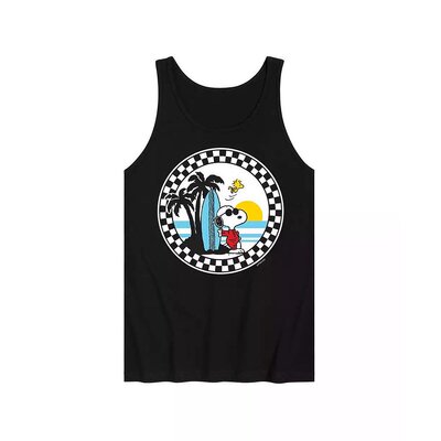AIRWAVES|Hybrid Apparel Peanuts 夏季男式平纹针织背心
